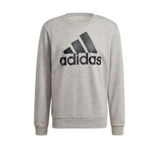 adidas Mens Essentials Big Logo Sweatshirt, Grey, rebel_hi-res
