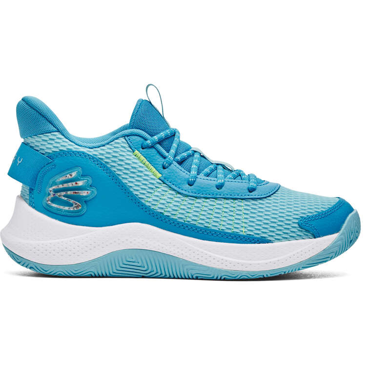 Under Armour Curry 3Z7 Basketball Shoes Blue/White US Mens 7 / Womens 8.5, Blue/White, rebel_hi-res