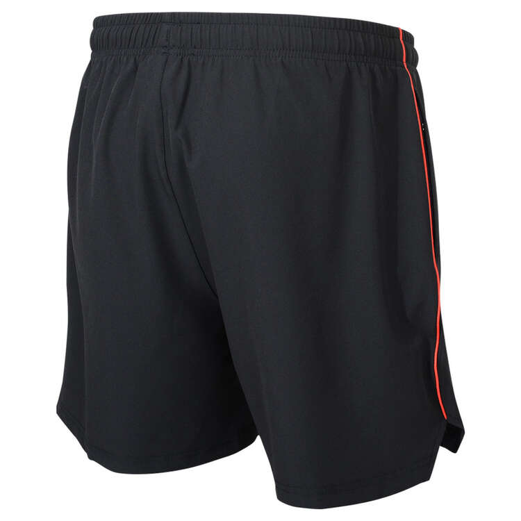 St Kilda Saints 2024 Mens Training Shorts, Black, rebel_hi-res