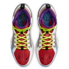 Nike Air Zoom G.T. Jump Basketball Shoes, White/Grey, rebel_hi-res