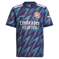Arsenal 2021/22 Youth Replica 3rd Jersey Blue 8, Blue, rebel_hi-res