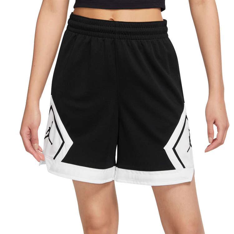 Jordan Womens Sport Diamond Shorts Black/White XS, Black/White, rebel_hi-res