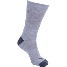 macpac Unisex Footprint Socks Grey Marle S, Grey Marle, rebel_hi-res