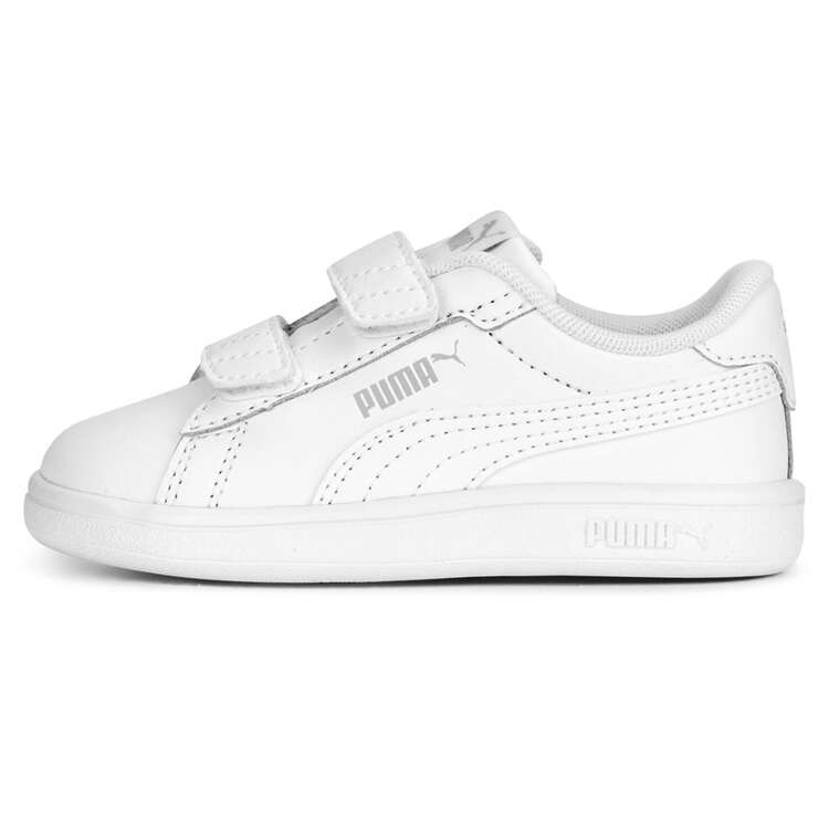 Puma Smash 3.0 Toddlers Shoes White/Grey US 4, White/Grey, rebel_hi-res