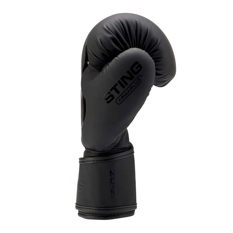 Sting Armaplus Boxing Gloves, Black, rebel_hi-res