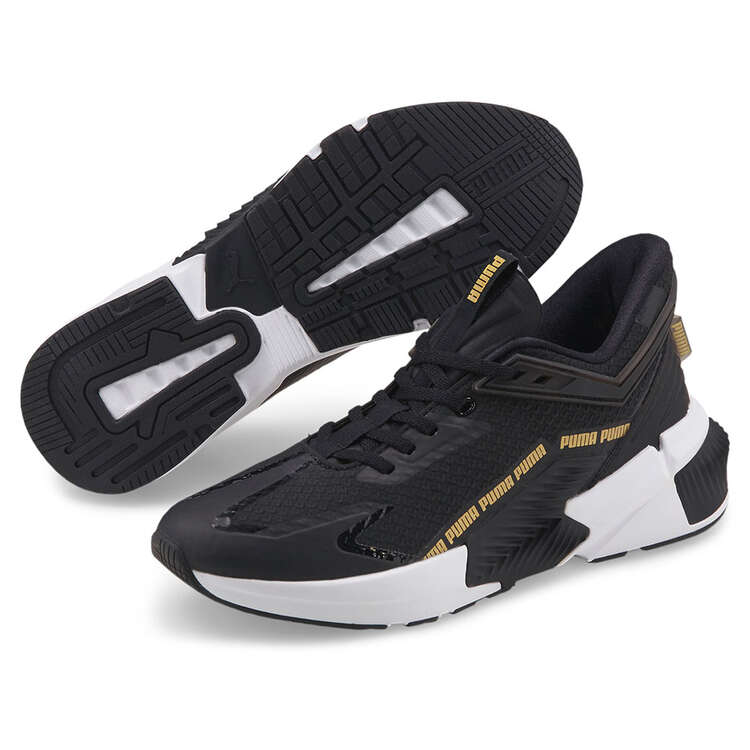 Puma Provoke XT FTR Womens Casual Shoes Black/Gold US 11, Black/Gold, rebel_hi-res