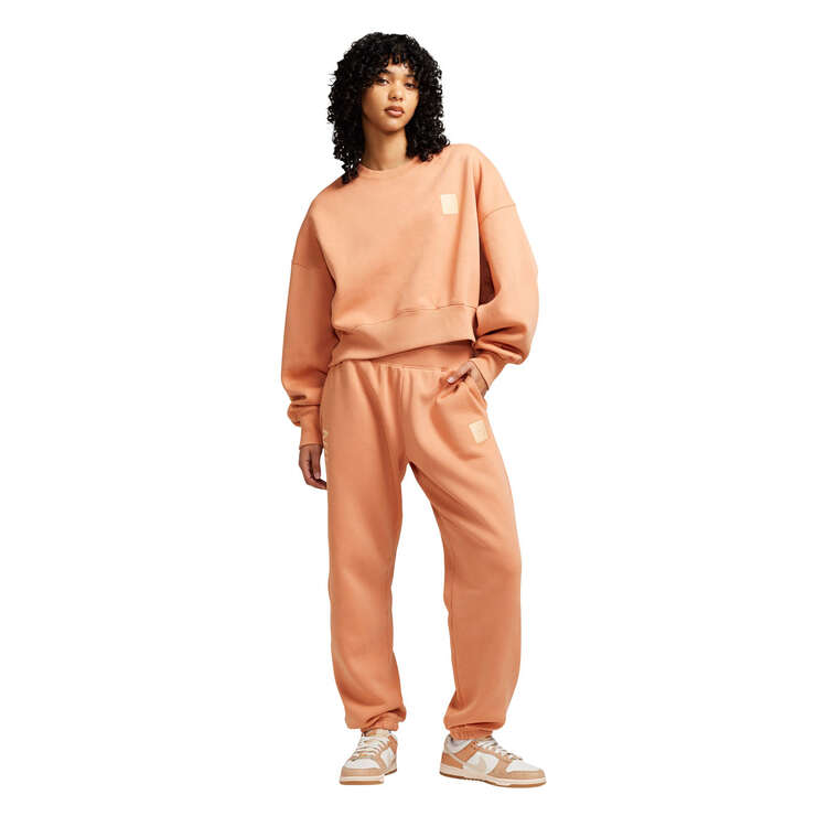 Nike AU Womens Sportswear Fleece Over-Oversized Sweatshirt, Brown, rebel_hi-res
