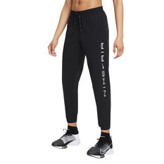 Nike Air Womens Dri-FIT Pants Black XS, Black, rebel_hi-res
