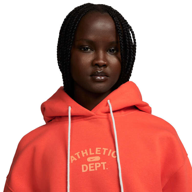 Nike Womens Sportswear Oversized Fleece Hoodie, Orange, rebel_hi-res