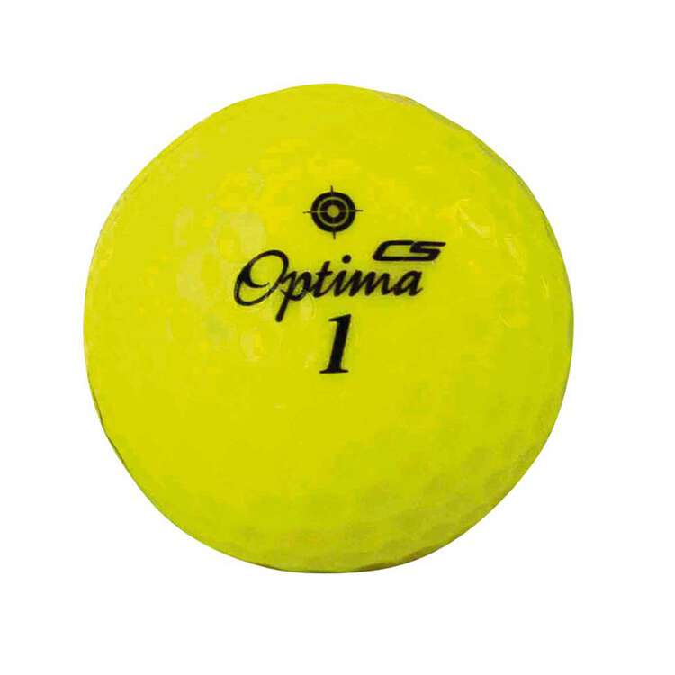 Optima Competition Spin Golf Ball Yellow, Yellow, rebel_hi-res