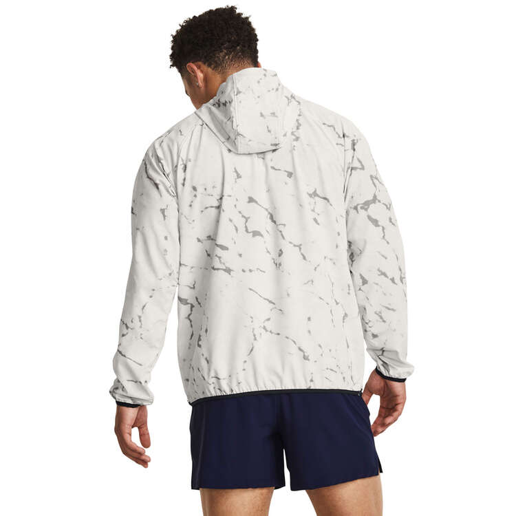 Under Armour Project Rock Mens Unstoppable Jacket White M, White, rebel_hi-res