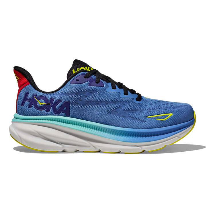 HOKA Clifton 9 Mens Running Shoes, Blue, rebel_hi-res