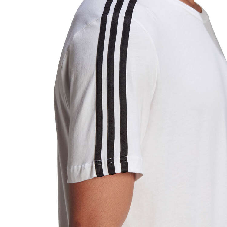 sol Lave forhåndsvisning adidas Mens Essentials 3-Stripes Tee White 3XL | Rebel Sport