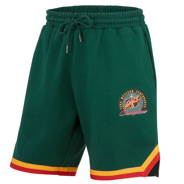 Mitchell & Ness Mens Seattle Supersonics Shooting Shorts, Green, rebel_hi-res