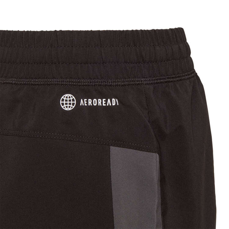 adidas Girls Aeroready Pacer Shorts, Black, rebel_hi-res