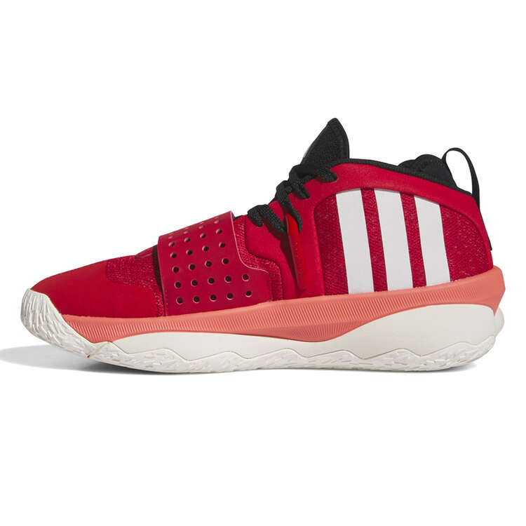 adidas Dame 8 Extply Best of Adidas Basketball Shoes Red/White US Mens 7 / Womens 8, Red/White, rebel_hi-res