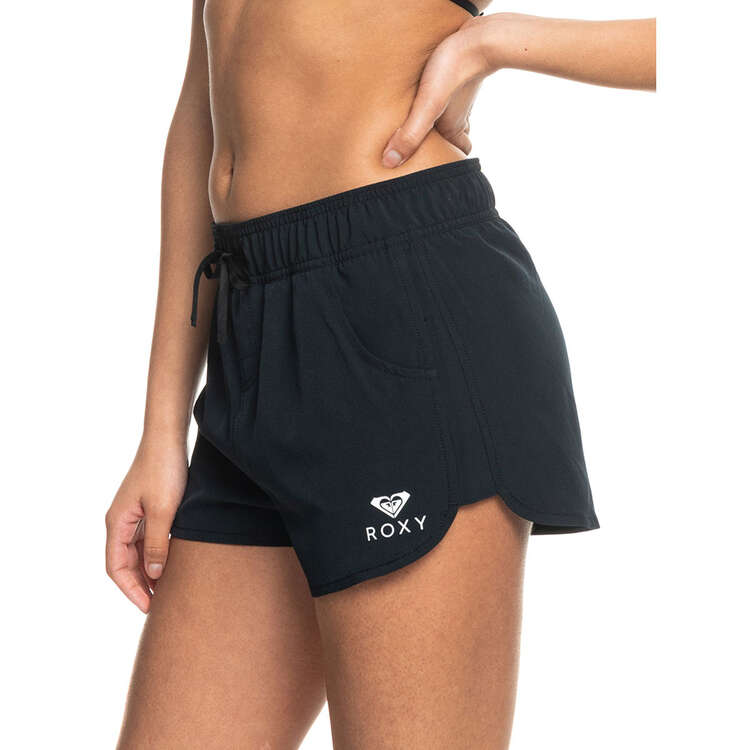 Roxy Womens Wave 2 Inch Board Shorts, Anthracite, rebel_hi-res
