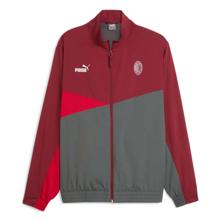 AC Milan 2023/24 Mens Woven Jacket, Red/Grey, rebel_hi-res