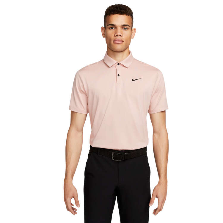 Nike Mens Dri-FIT Tour Solid Golf Polo Pink XXL, Pink, rebel_hi-res