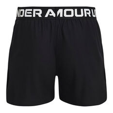 Under Armour Girls Play Up Shorts, Black, rebel_hi-res