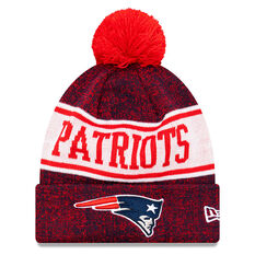New England Patriots New Era Pom Knit Beanie, , rebel_hi-res