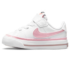 Nike Court Legacy Toddlers Shoes White/Pink US 4, White/Pink, rebel_hi-res