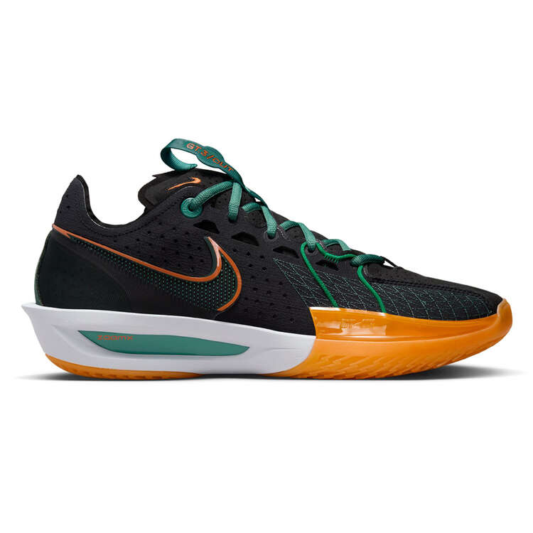 Nike Air Zoom G.T. Cut 3 Basketball Shoes Black/Green US Mens 7 / Womens 8.5, Black/Green, rebel_hi-res