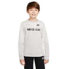 Nike Air Boys Sportswear Crew Sweatshirt Grey/Black XS, , rebel_hi-res