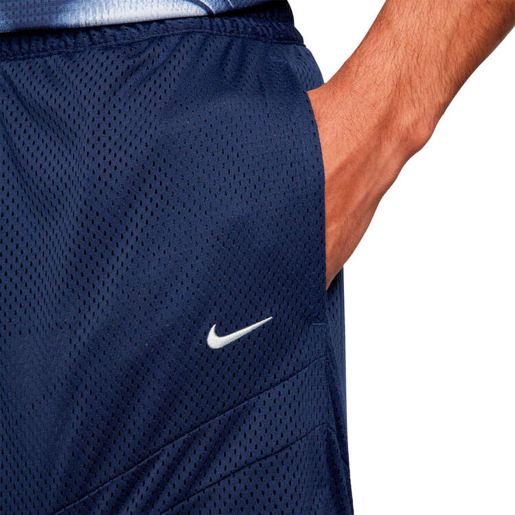 Nike Ja Morant Mens Dri-FIT 2-in-1 4-inch Basketball Shorts, Navy, rebel_hi-res