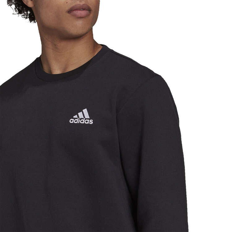 adidas Mens Essentials Feelcozy Sweatshirt, Black, rebel_hi-res