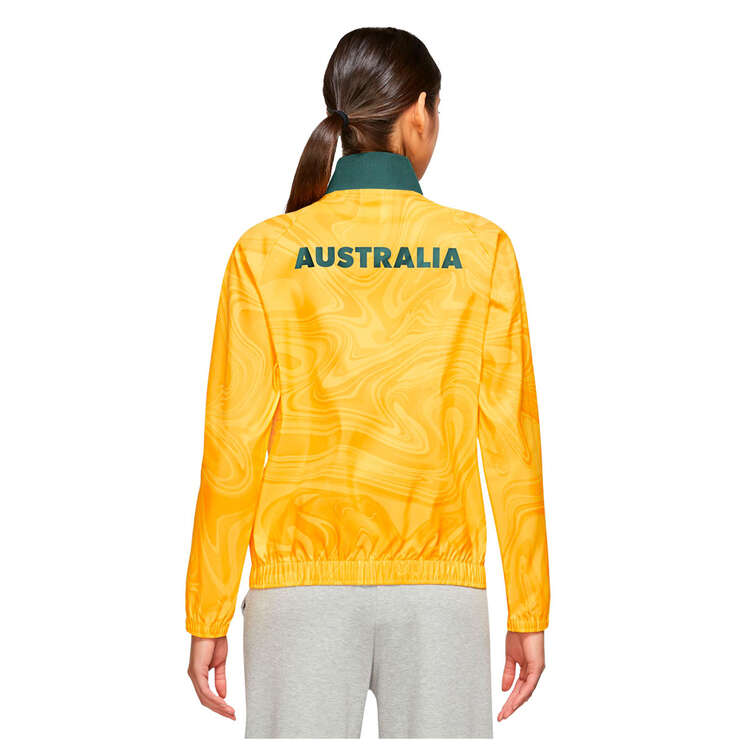 Nike Australia Womens Dri-FIT Football Jacket Gold S, Gold, rebel_hi-res