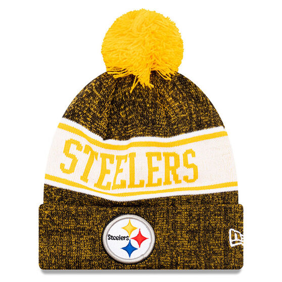 Pittsburgh Steelers New Era Pom Knit Beanie, , rebel_hi-res