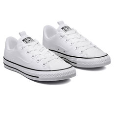 Converse Chuck Taylor All Star Rave Low Womens Casual Shoes, White/Black, rebel_hi-res