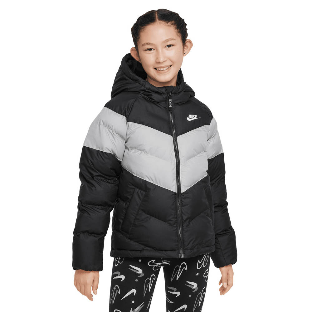 Nike Kids Sportswear Synthetic Fill Hooded Jacket Black S | Rebel Sport