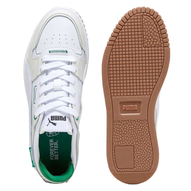 Puma Carina Street Womens Casual Shoes, White/Green, rebel_hi-res