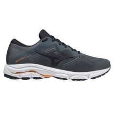 Mizuno Wave Equate 5 Mens Running Shoes Grey/Orange US 8, Grey/Orange, rebel_hi-res