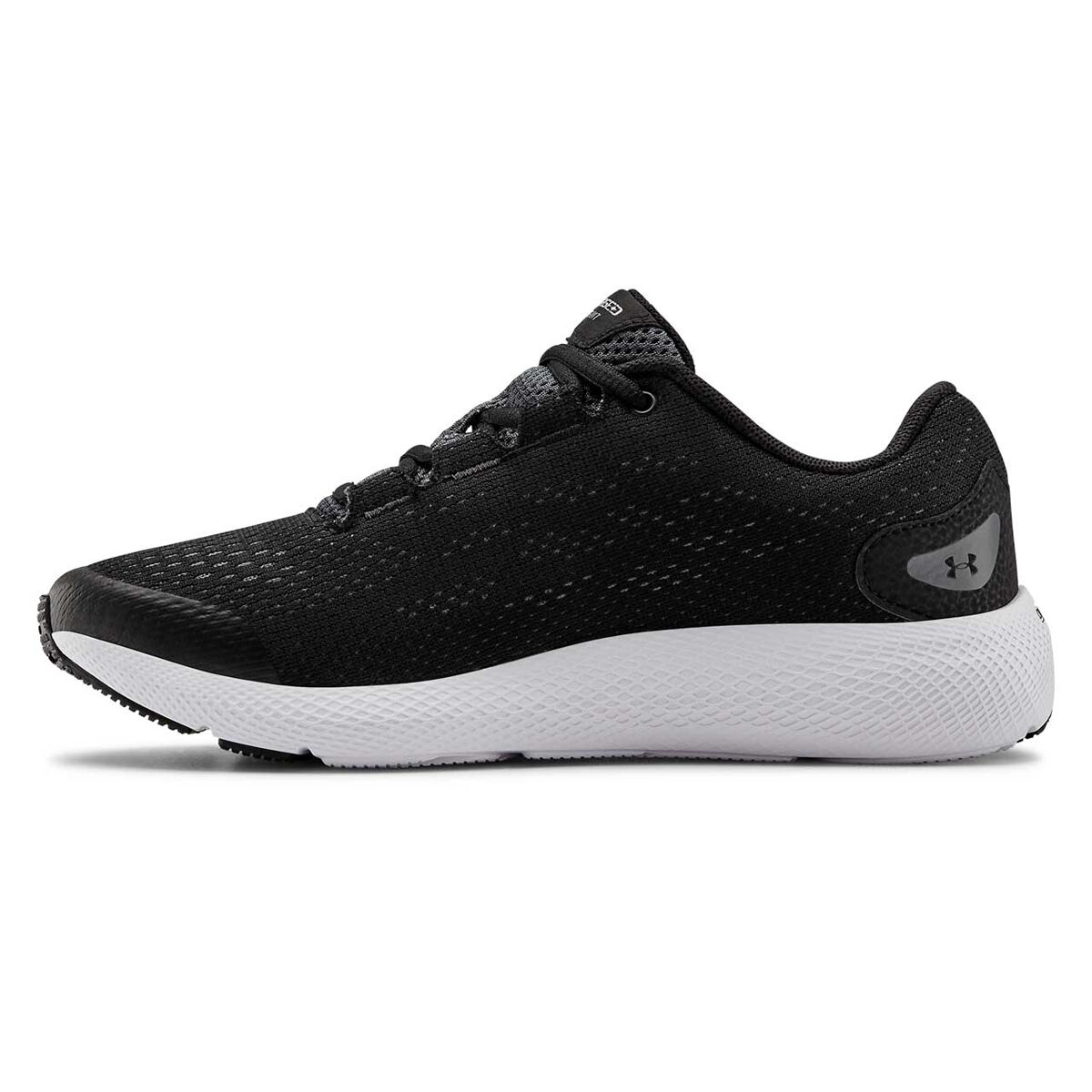 under armour black and white shoes