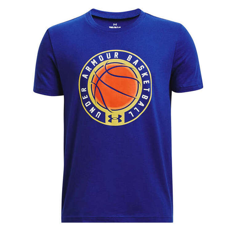 Under Armour Boys Basketball Icon Tee Blue S, Blue, rebel_hi-res