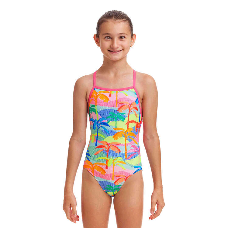 Funkita Girls Strapped In One Piece Swimsuit, , rebel_hi-res