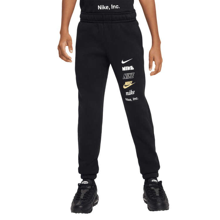 Nike Boys Sportswear Basketball Logo Jogger Pants Black XS, Black, rebel_hi-res