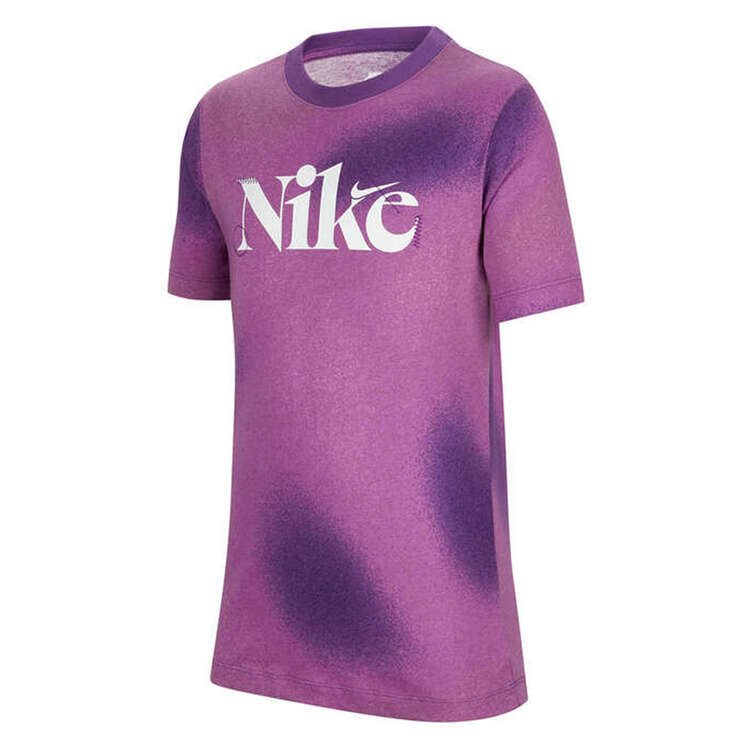 Nike Kids Sportswear Culture Of Basketball Aop Tee Purple XS, Purple, rebel_hi-res