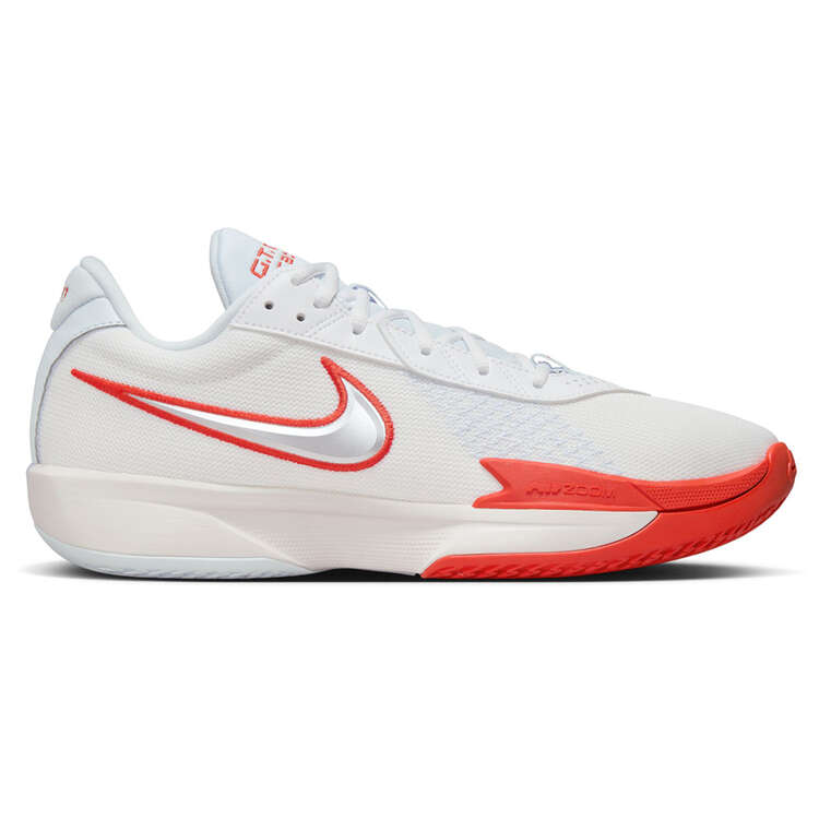 Nike Air Zoom G.T. Cut Academy Basketball Shoes, White/Silver, rebel_hi-res