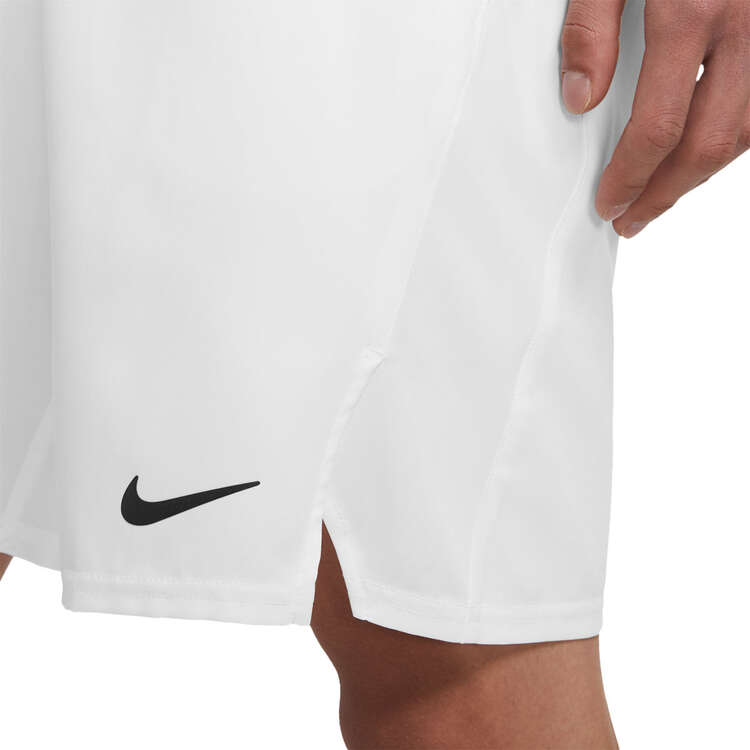 NikeCourt Mens Dri-FIT Victory 9in Shorts, White, rebel_hi-res