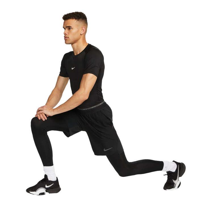 Nike Pro Mens Dri-FIT Tight Fitness Tee, Black, rebel_hi-res