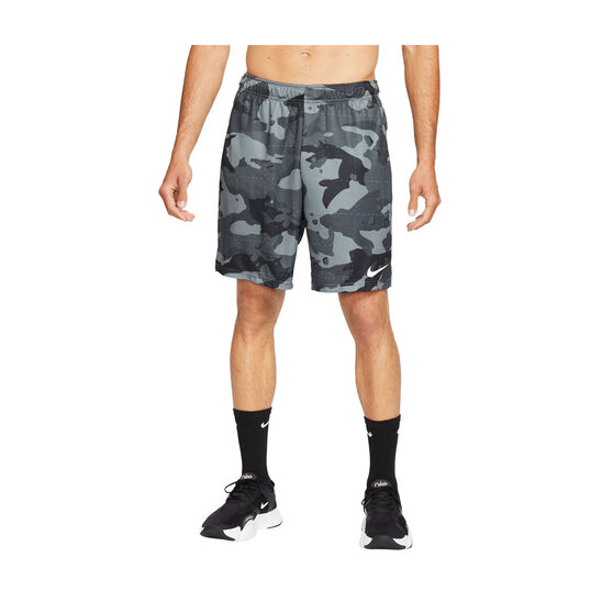 Nike Mens Dri-FIT Camo Training Shorts, Grey, rebel_hi-res