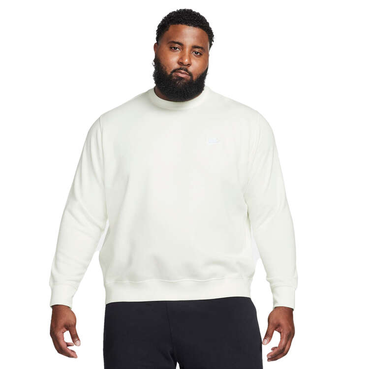 Nike Sportswear Club Crew Sweatshirt Offwhite XS, Offwhite, rebel_hi-res