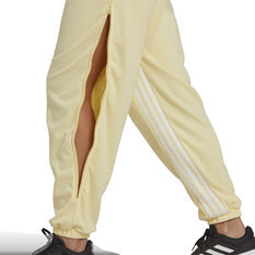 adidas Womens  Hyperglam 3-Stripes Cuffed Sweatpants, Yellow, rebel_hi-res