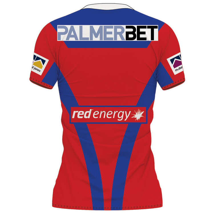 Newcastle Knights 2024 Womens Home Jersey Red 8, Red, rebel_hi-res