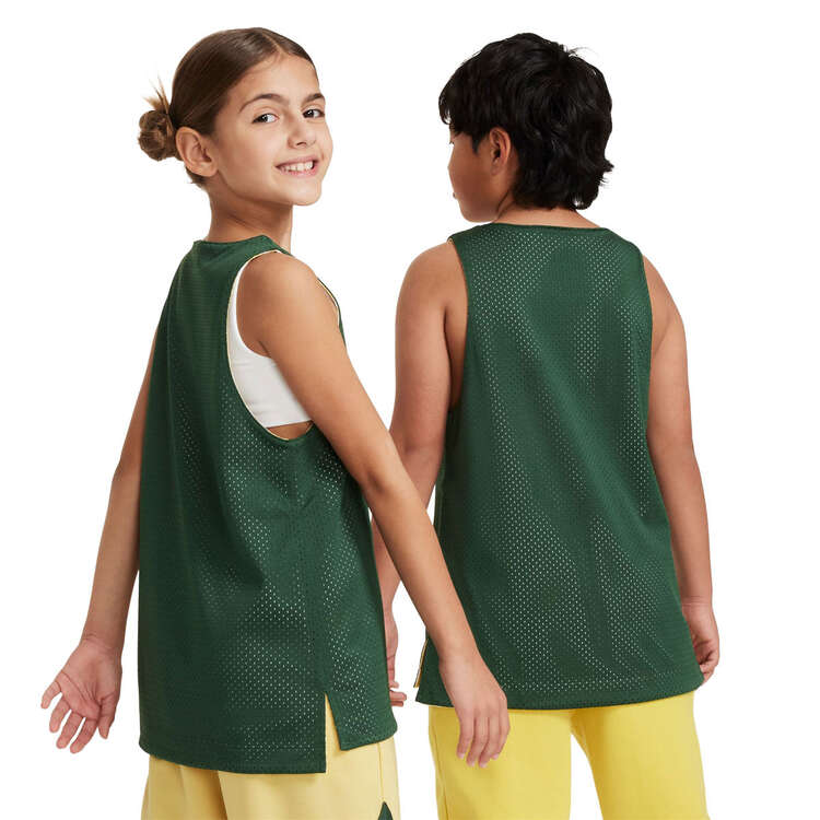 Nike Kids Culture of Basketball Reversible Jersey Grey/Gold XS, Grey/Gold, rebel_hi-res