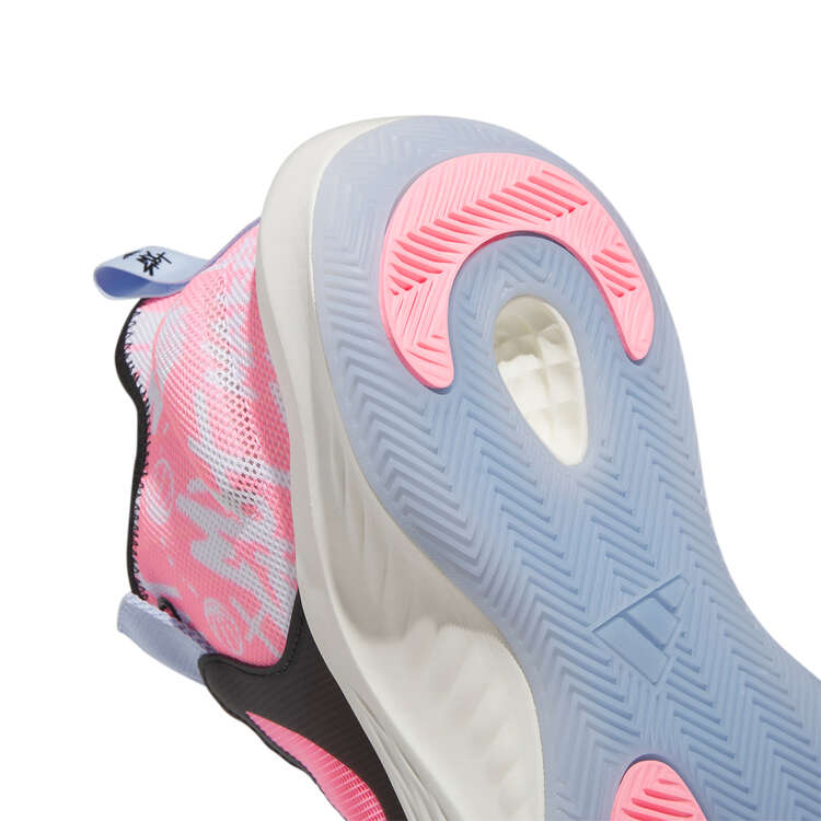 adidas Adizero Select Basketball Shoes Pink US Mens 7 / Womens 8, Pink, rebel_hi-res